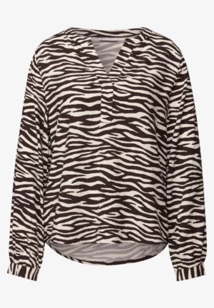 Street One - A346047 - LTD QR Splitneck tunic blouse