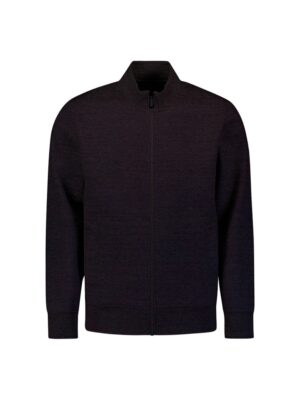 NO EXCESS - 29100815 - Sweater Full Zip Stand Up-Collar
