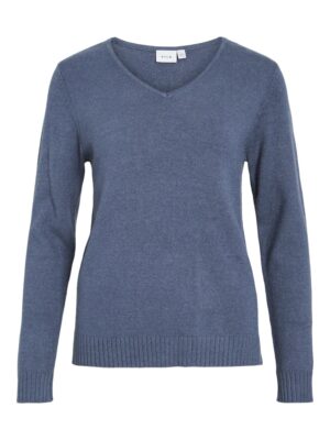 Vila - 14042769 - VIRIL V-NECK L/S KNIT TOP - NOOS
