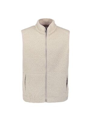 NO EXCESS - 29100922 - Sweater Vest Full zip Teddy Sleeve