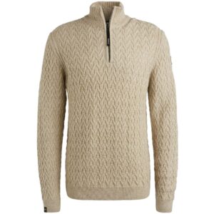 Just Brands - VKW2509332 - Half zip collar wool blend