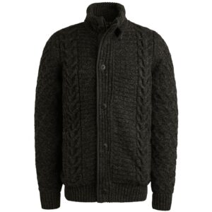 Just Brands - PKC2510320 - Zip jacket heavy knit mixed yarn