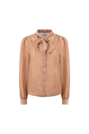 Nukus - NKF02102 - Alberta Blouse Bow Stripe