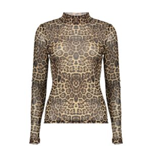 Geisha - 62582-14 - Top mesh turtle leopard