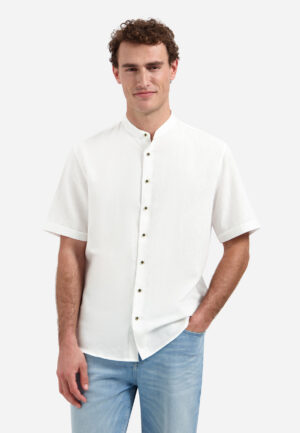 NO EXCESS - 31480326SN - Shirt Short Sleeve Granddad With Li