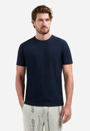 NO EXCESS - 31320230SN - T-Shirt Crewneck Solid Jacquard