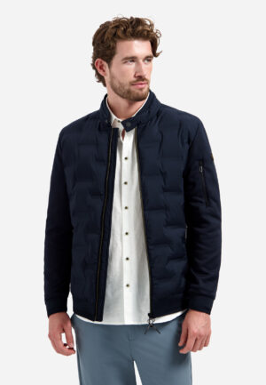 NO EXCESS - 31630119 - Jacket Short Fit Sealed Knitted Mix