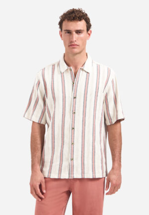 NO EXCESS - 32490403 - Shirt Short Sleeve Fancy Striped