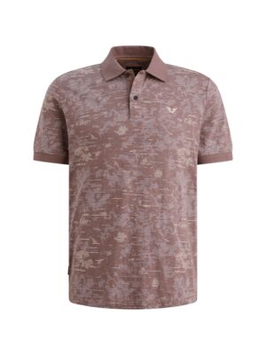 Just Brands - PPSS2603859 - Short sleeve polo slub jersey aop