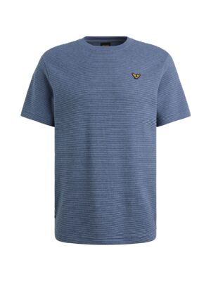Just Brands - PTSS2603569 - Short sleeve r-neck two tone textu