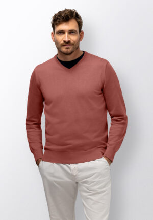 State of Art - 12116120 - Pullover V-Neck Plai