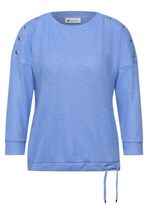 Street One - A324632 - knit look shirt w.deco buttons