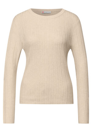 Street One - A303694 - round neck rib sweater