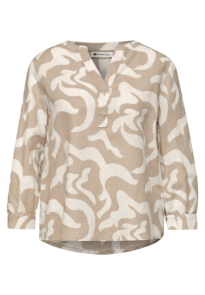 Street One - A346268 - SOL_Splitneck tunic blouse AOP
