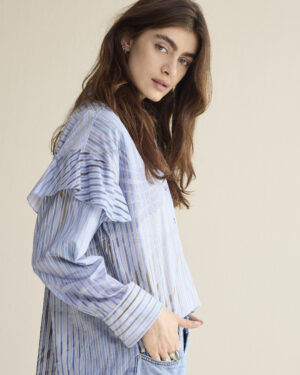 Summum - 2s3429-12367 - Blouse Flowers and stripes