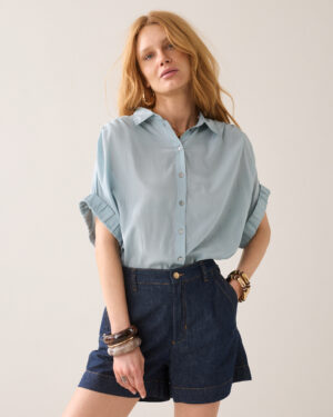 Summum - 2s3484-12370 - Blouse short sleeves Viscose cotton