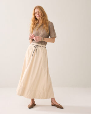 Summum - 6s1356-12405 - Skirt Breezy cotton canvas