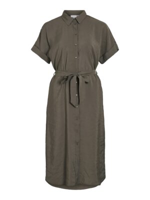 Vila - 14111774 - VIHULA S/S MIDI SHIRT DRESS - NOOS