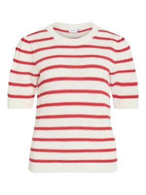 Vila - 14106601 - VIDALO O-NECK S/S STRIPE KNIT-NOOS